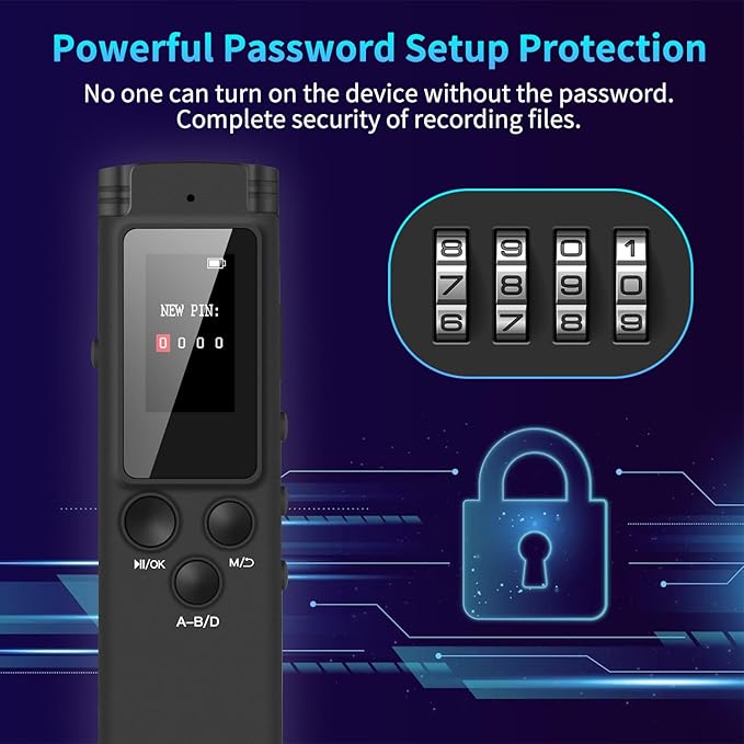 64GB Digital Voice Recorder Voice Activated Recorder - Image 6