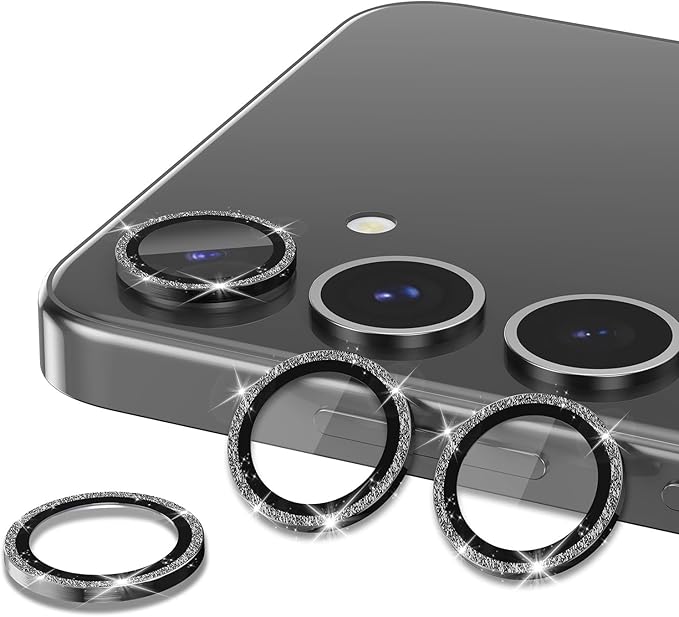 for Samsung Galaxy S25 Camera Lens Protector, Individual Metal Ring Tempered - Image 2