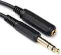 Disino 15FT 1/4 Inch Male to Female Stereo Extension Cable Gold Plated Quarter by Disino
