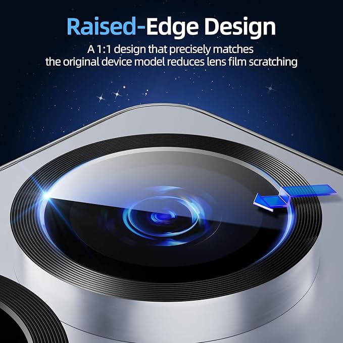 X-it Camera Lens Protector for Samsung S25 Plus, 9H Tempered Glass, Independent - Image 5