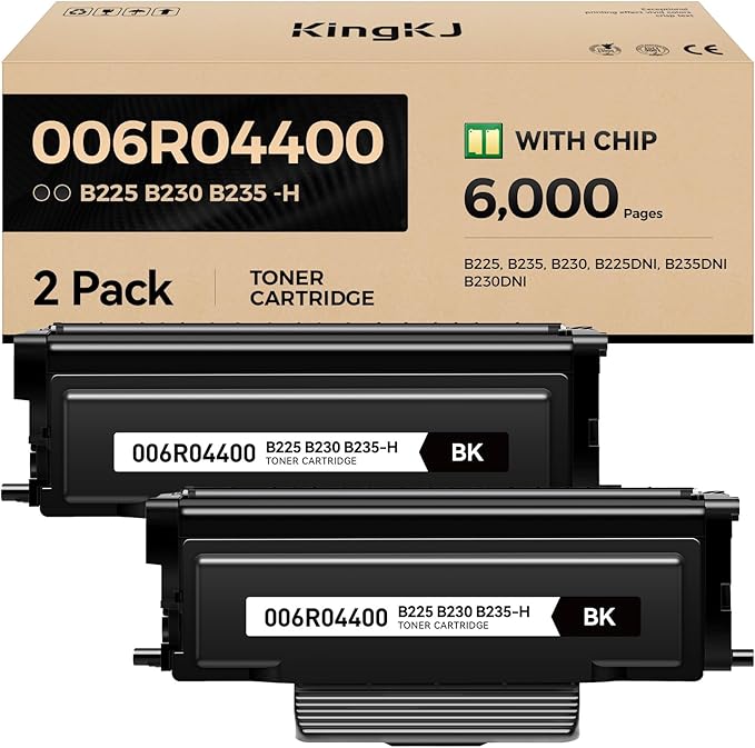 006R04400 High-Yield Toner Cartridge B230 B225 B235 Black 2-Pack by KingKJInkToner