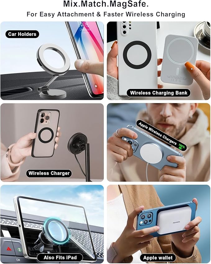 for Magsafe Magnetic Ring 2 Pack Compatibile - Image 4