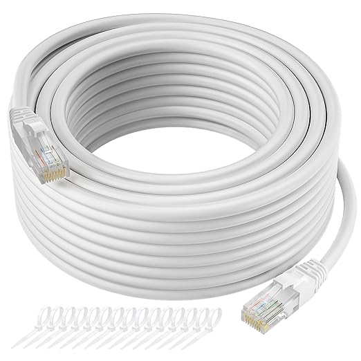 Cat5e Ethernet Cable 300 FT, Long Cat 5e Internet Cable, Standard RJ45 Connector by Kxable