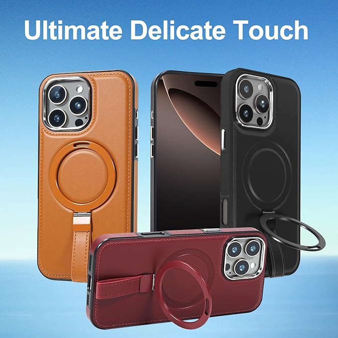 Leather Case, Suitable for iPhone 16 Case, Invisible Magnetic Design, Equipped - Image 6