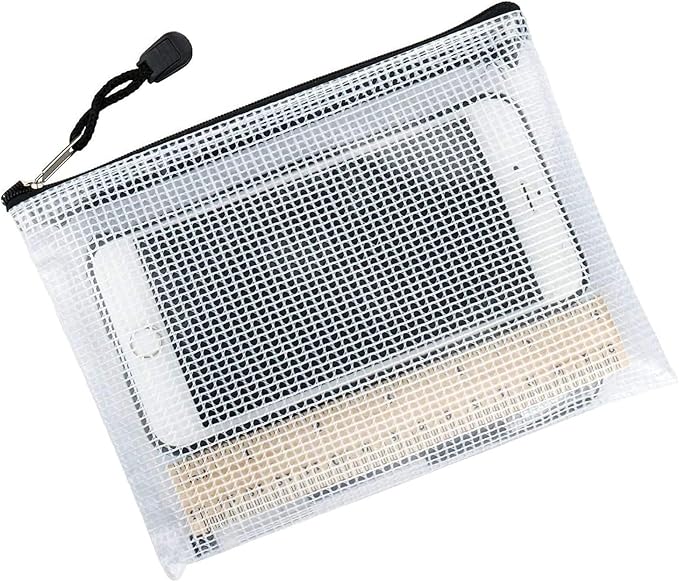 Oaimyy-24PCS-11 x 14" inches-Mesh Zipper Pouch, Plastic Zip File Folders Puzzle - Image 2