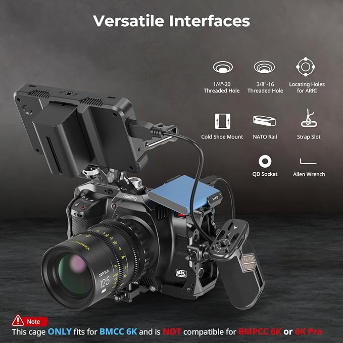 SmallRig Camera Cage Basic Kit for Blackmagic Design Cinema Camera 6K, Full - Image 3