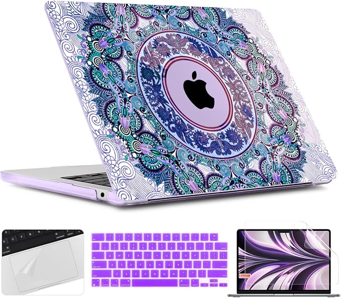 TWOLSKOO for M4 MacBook Air 13.6 inch Case 2025-2022 Release M4 A3240 M3 A3113 by TWOLSKOO