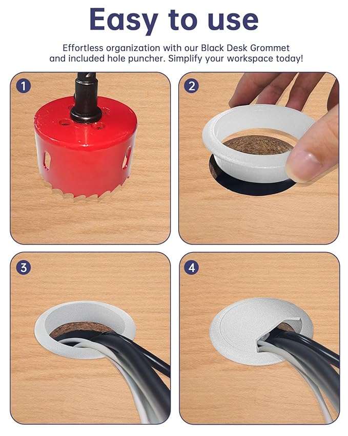 Desk Grommet 3-1/8 inch 8 Pieces - Image 4