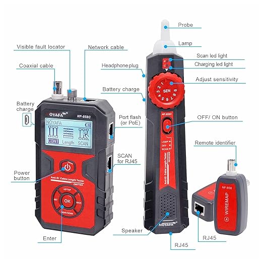 NOYAFA NF-858C Network Cable Tester Multifunctional - Image 8