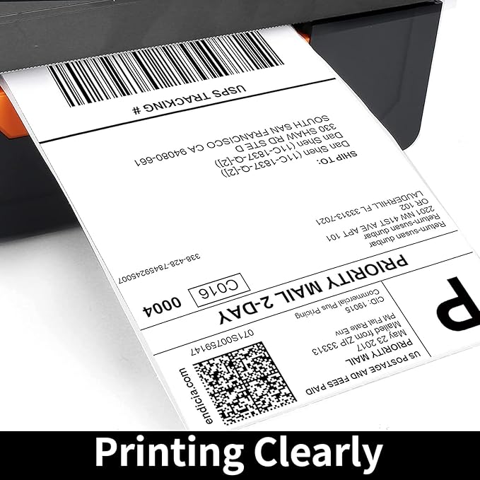 FungLam 6 Rolls 4"x6" Thermal Shipping Labels, 250 Labels/6 Roll, Perforated - Image 5