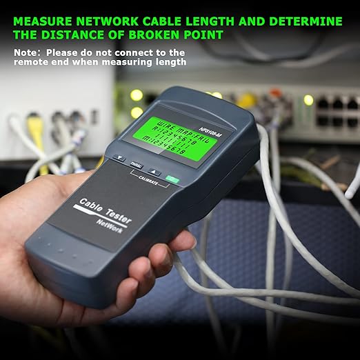 RJ45 Network Cable Tester, VXSCAN 8 Remote Units Network LAN Length Ethernet - Image 6
