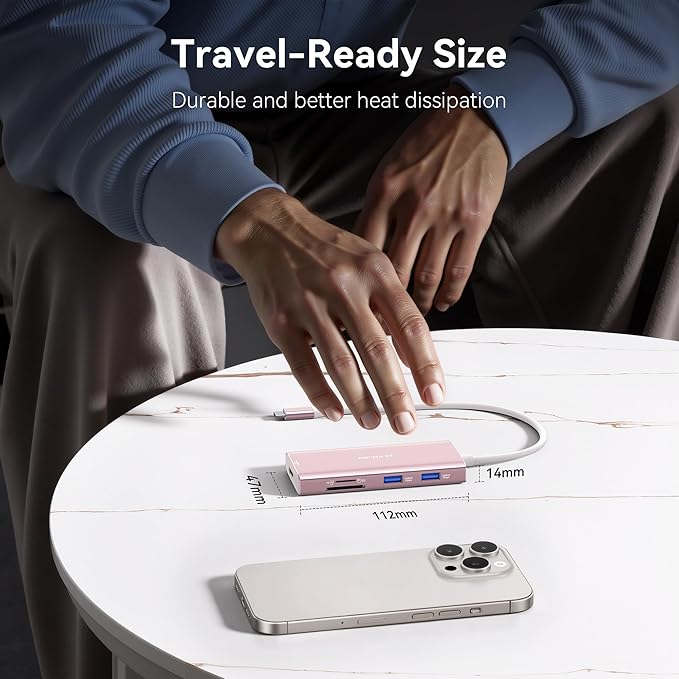 USB C Hub HDMI USB Adapter, 9 in 1 Dock - Image 8