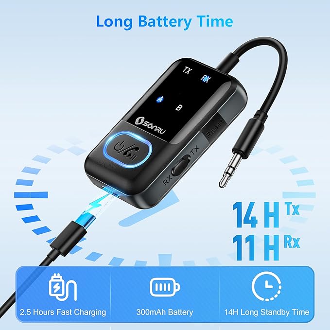 SONRU Bluetooth 5.3 Transmitter Adapter - Image 3