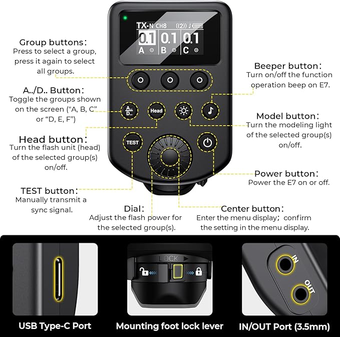 AODELAN Wireless Flash Trigger Compatible - Image 8