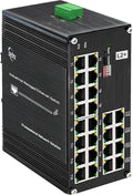 24-Port Gigabit Network Switch, L2+ Managed PoE Ethernet Switch, Support by Xnyahitog