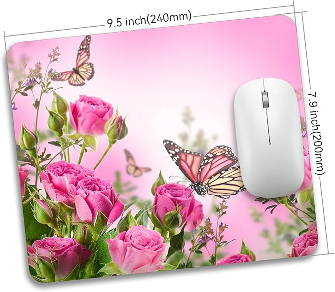 Beautiful Flowers Plants Mouse Pad Rubber Base Mouse Mat Non-Slip Mousepad - Image 4