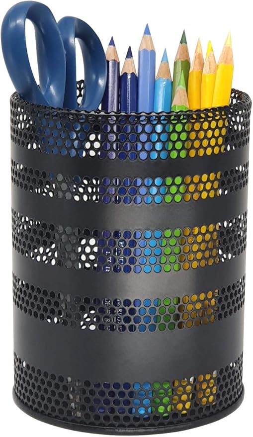 Metal Mesh Pen Pencil Cup Holder Stand Office Desk Organizer Stationery Caddy by Produco