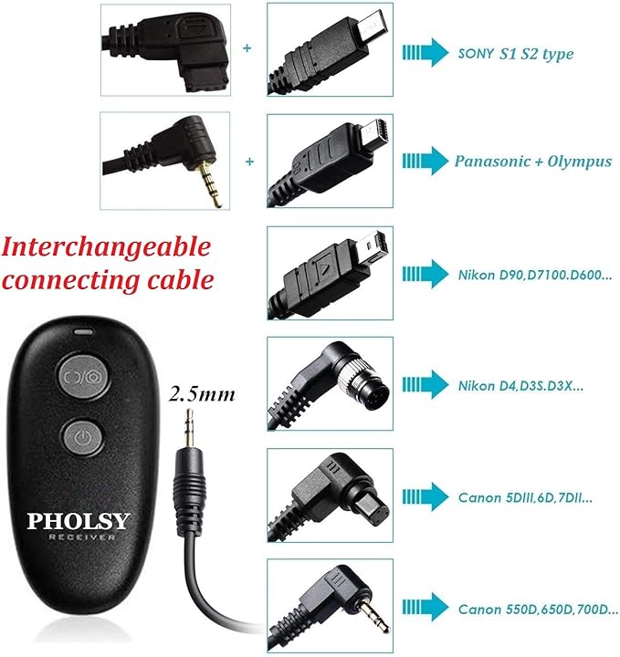 PHOLSY Wireless Shutter Release Remote Control - Image 7