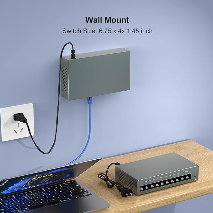 YuanLey 8 Port Gigabit PoE Switch - Image 8