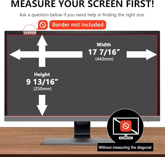 【2-Pack】 20 Inch Computer Privacy Screen - Image 3