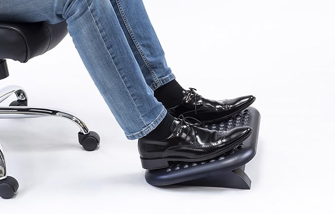 Mount-It! Ergonomic Foot Rest Under Desk | Adjustable Tilt Footrest - Image 2