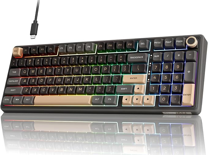 RK ROYAL KLUDGE R98 Pro Wired Mechanical Keyboard, 96% Creamy Gaming Keyboard by MechanicalGamingKeyboard