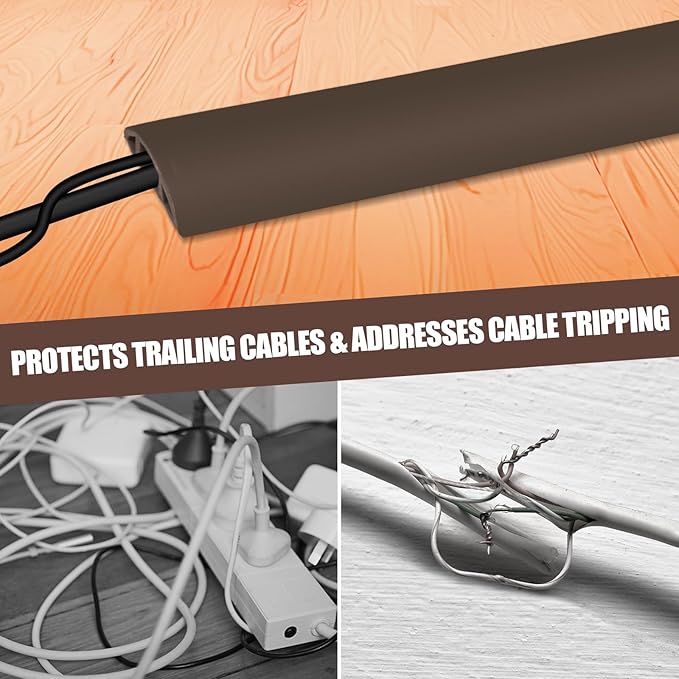 Floor Cord Cover Cable Cavity Self Adhesive Cord Hider Floor 10FT Floor Cable - Image 6
