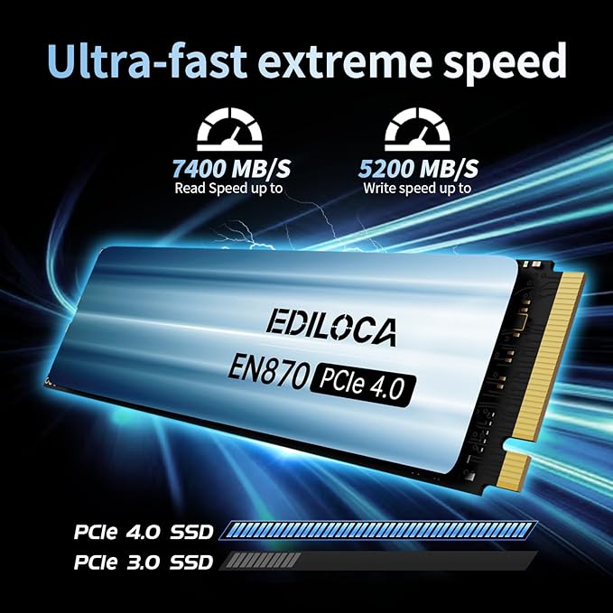 1TB SSD NVMe M.2 2280 PCIe Gen4 x4 Internal Solid State Drive - Image 2
