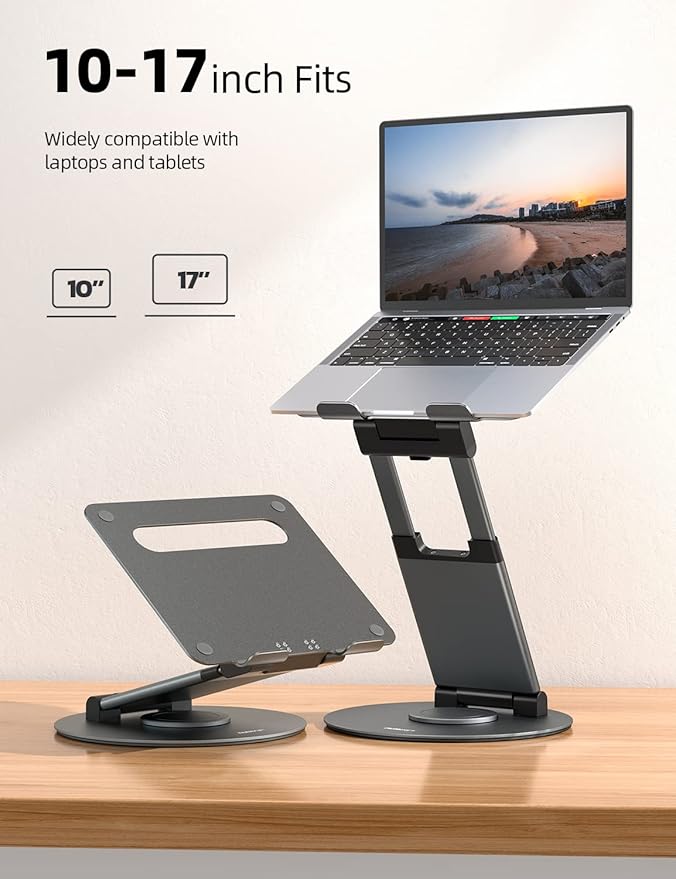 Nulaxy Telescopic 360 Rotating Laptop Stand - Image 6