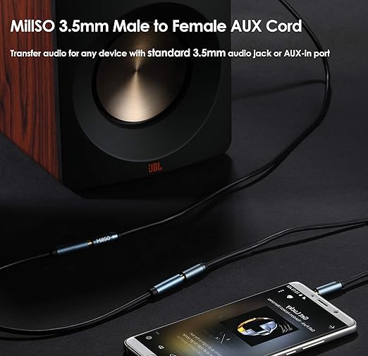 MillSO 3.5mm Headphone Extension Cable TRS 3.5mm Male to Female Stereo Audio - Image 7