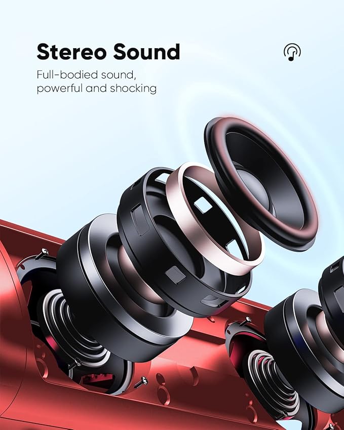 Bluetooth Speaker with HD Sound, Portable Wireless, IPX5 Waterproof, TWS Pairing - Image 2