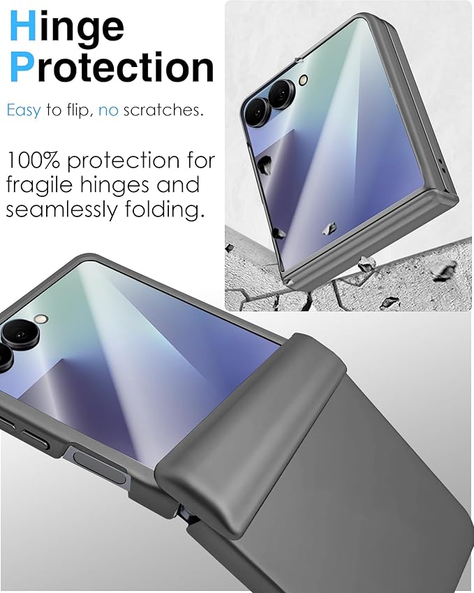 STORMTAL for Samsung Galaxy Z Flip 7 Case, Hinge Protection, Built-in Screen - Image 3