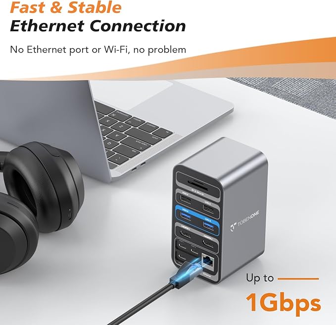 TobenONE Docking Station Dual Monitor - Image 7