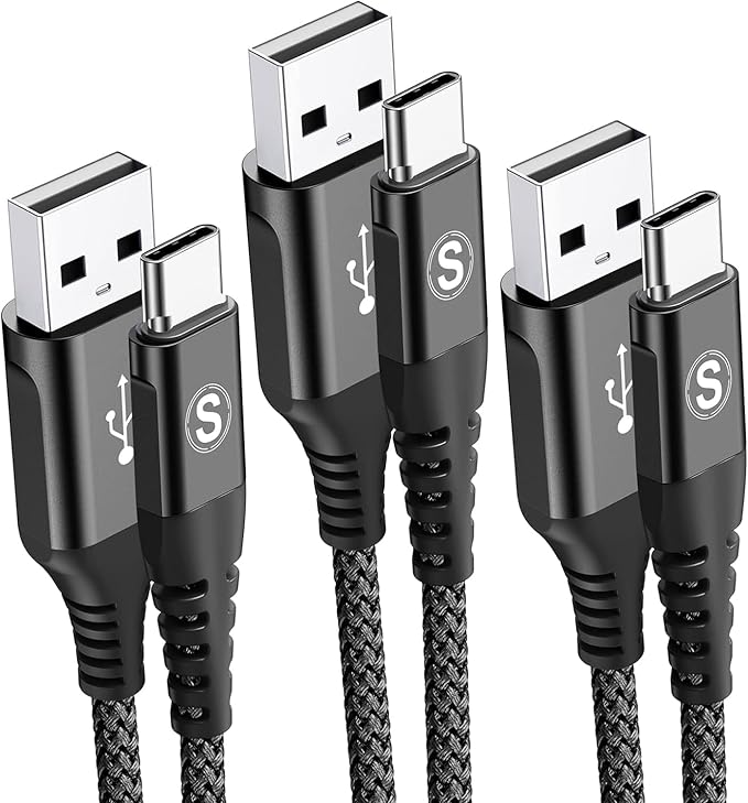 sweguard USB Type C Charger Cable iPhone 16 Charger Nylon Braided Cord by Sweguard