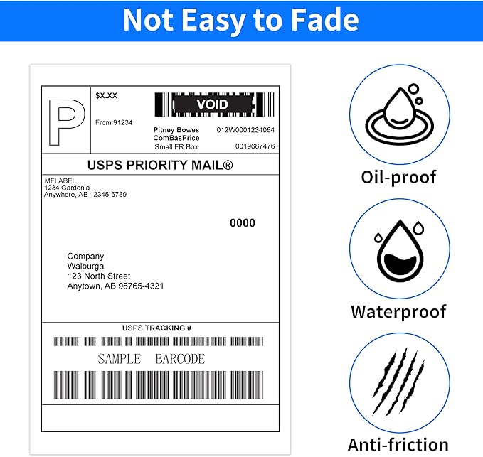 FungLam 4"x6" Direct Thermal Shipping Labels - Image 3