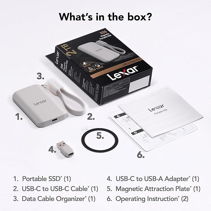 Lexar 1TB ES5 Magnetic External SSD, Compatible w/MagSafe, USB-C Smartphones - Image 8