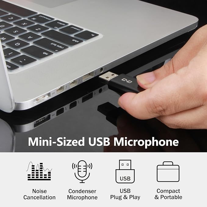 USB Microphone for Laptop and Desktop Computer, High Sensitivity for Clear Call - Image 2
