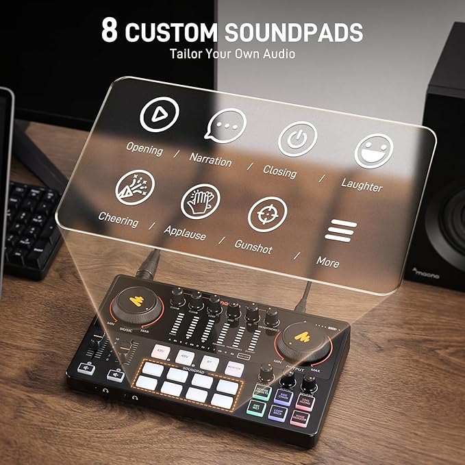 MAONO Podcast Equipment Bundle: Audio Interface mixer - Image 7