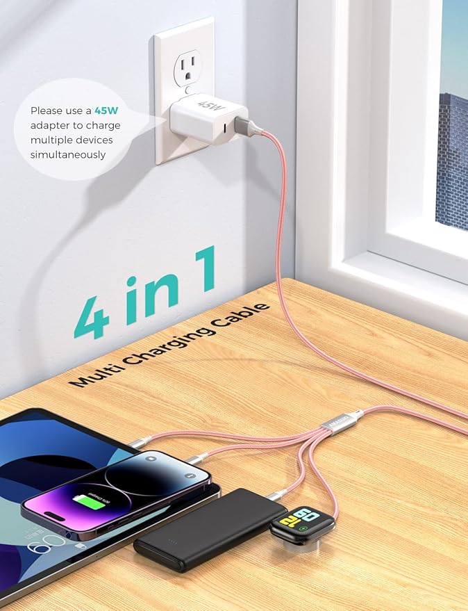 2Pack Travel Essentials Multi Charging Cable - Image 2