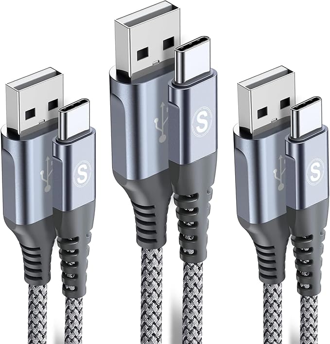 sweguard USB Type C Charger Cable iPhone 15 Charger Nylon Braided Cord by Sweguard
