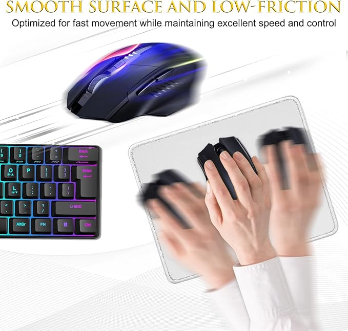 JIKIOU 3 Pack Mouse Pad with Stitched Edge, Comfortable Mouse Pads with - Image 6