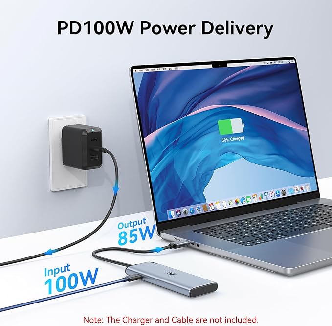 USB C Docking Station Dual Monitor 4K@60Hz DP Alt Mode, USB C Video Hub - Image 6