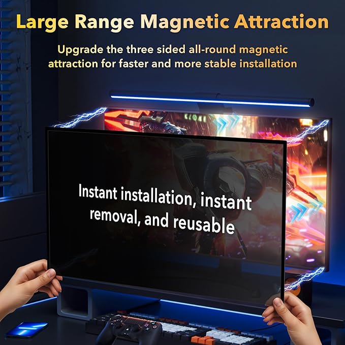 Magnetic 2 Pack Invisible Hidden Design Computer Privacy Screen Filter 24 Inch - Image 2