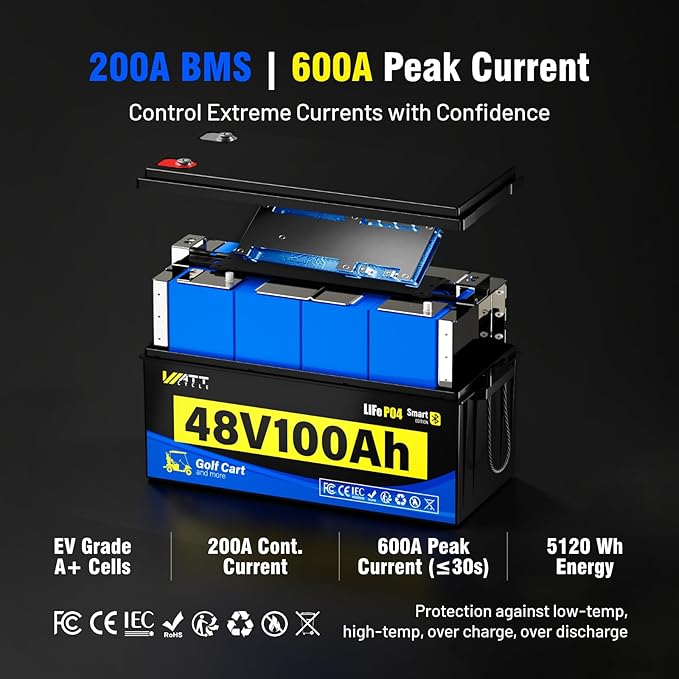 48V 100Ah Lithium LiFePO4 Battery - Image 5