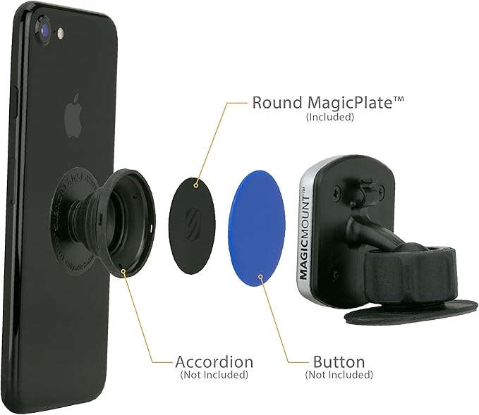 Scosche MPRNDRK-SP MagicMount Replacement Metal Plate Kit - Image 5