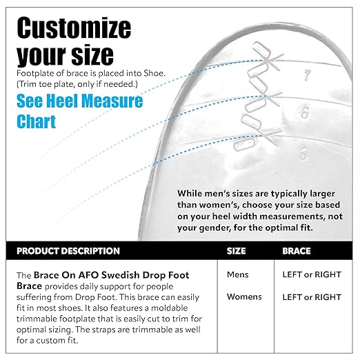BraceOn AFO Swedish Drop Foot Stabilizer - Image 3