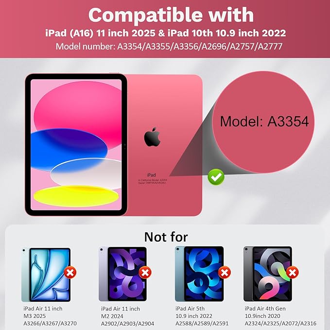 MoKo Touch Keyboard Case for iPad 11th Generation 11 inch 2025, iPad 10th - Image 2