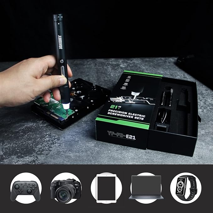 Small Electric Screwdriver Set, JAKEMY Adjustable 3 Torque Cordless Screwdriver - Image 6