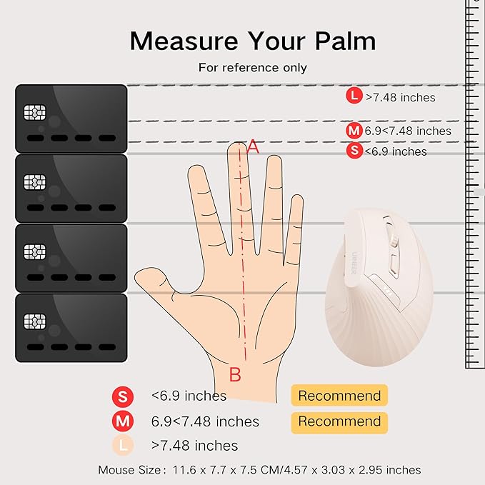 Vertical Mouse Wireless, Rechargeable - Image 8