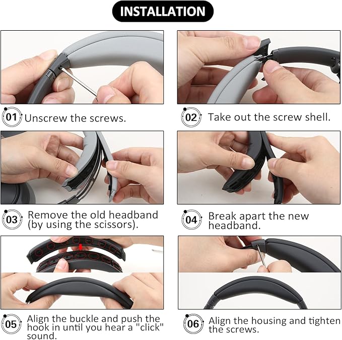 Protein Leather Headband Pad Compatible - Image 3